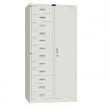 亚光边十二抽铁皮柜