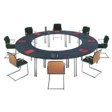 板式钢脚圆形会议桌