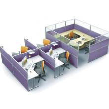 设计屏风组合双功能办公空间员工位和主管位