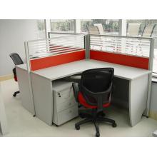 L形320屏风隔断办公台,2人位