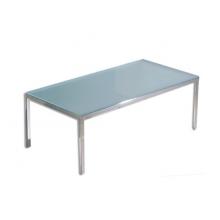 钢化玻璃钢脚茶几